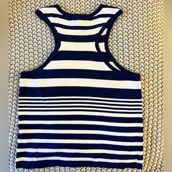 NWT Anthropologie Maeve Striped Racerback Sweater Tank - Picture 4 of 10